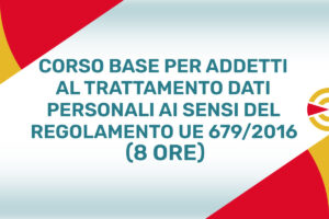Corso per Responsabile Trattamento Dati​ - 8 Ore