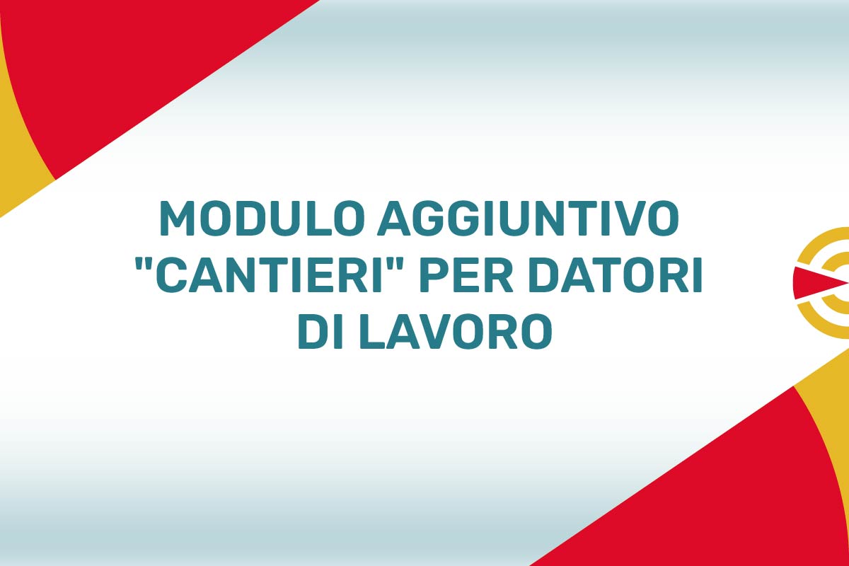 Modulo Aggiuntivo "Cantieri" Datori Di Lavoro